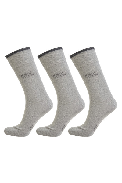 PONOŽKY 3-PACK CAMEL ACTIVE BASIC SOCKS 3ER GREY MEL 39-42 - Fotografie č. 1