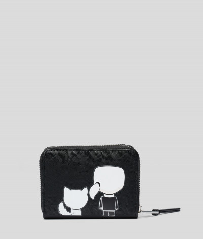 PEŇAŽENKA KARL LAGERFELD K/IKONIK SM FOLDED ZIP WALLET - Fotografia č. 3