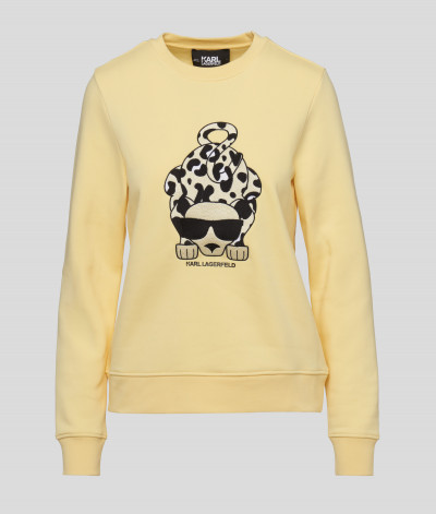 MELEGÍTŐ FELSŐ KARL LAGERFELD BIG IKONIK ANIMAL SWEAT - Kép 6