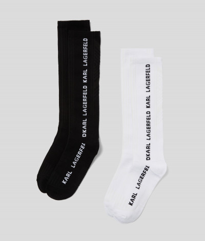 ZOKNI KARL LAGERFELD ESSENTIAL LONG 2PAK SOCK - Kép 2