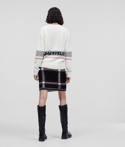 SVETER KARL LAGERFELD UNISEX CHECK SWEATER - Fotografia č. 6