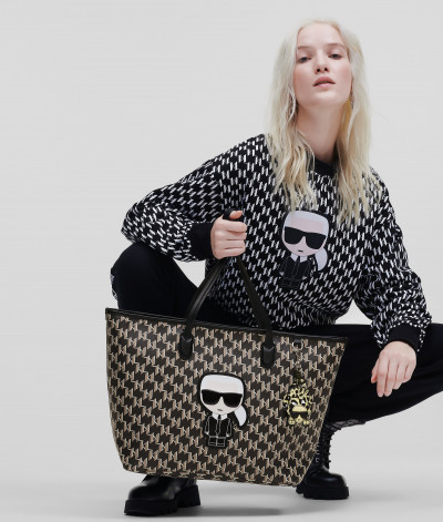 KABELKA KARL LAGERFELD K/IKONIK MONOGRAM TOTE - Fotografia č. 2