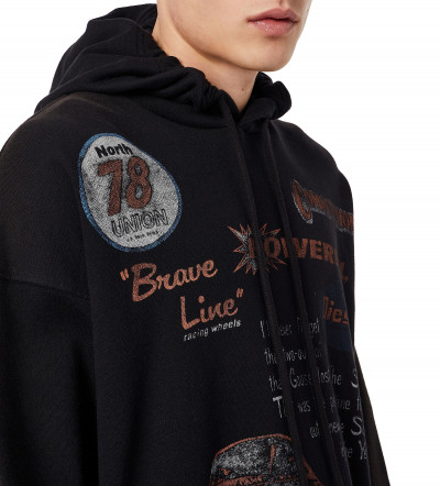 MELEGÍTŐ FELSŐ DIESEL S-UMMER-C5 SWEAT-SHIRT - Kép 4
