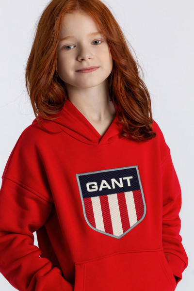 MIKINA GANT D1. RETRO SHIELD HOODIE - Fotografia č. 1