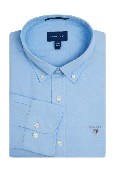 KOŠILE GANT D1.SLIM COTTON LINEN BD - Fotografie č. 1