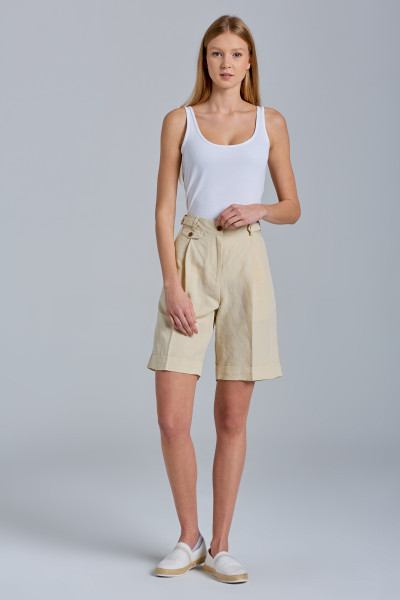 RÖVIDNADRÁG GANT D2. HW LINEN BLEND LONG SHORTS - Kép 1