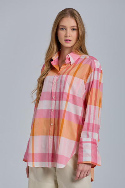 KOŠILE GANT D2. REL WIDE CUFF MADRAS SHIRT - Fotografie č. 1