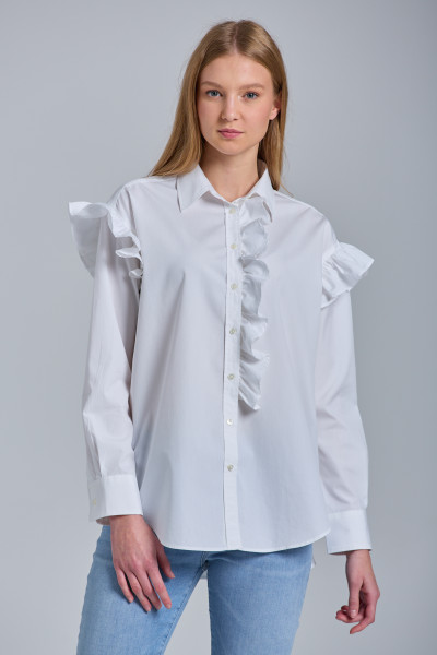 ING GANT D1. LUX POPLIN FLOUNCE SHIRT - Kép 1
