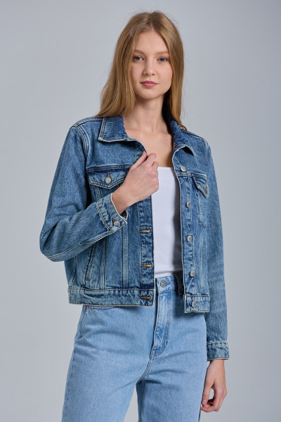 BUNDA GANT D1. DENIM TRUCKER JACKET - Fotografie č. 1