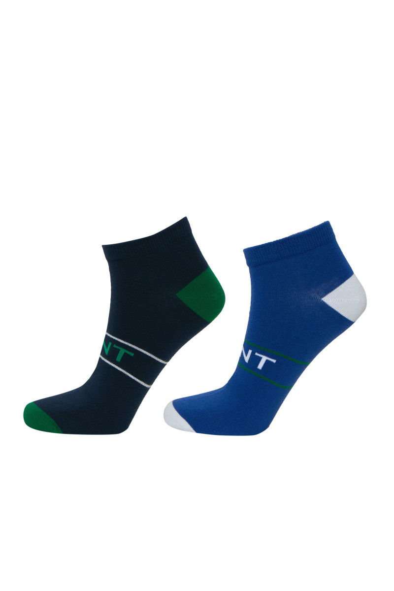 Gant Men Pack Of 2 Ankle Length Cotton Socks