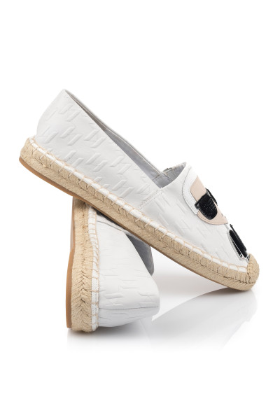 ESPADRILKY KARL LAGERFELD KAMINI IKON EMBOSS SLIP ON - Fotografia č. 3