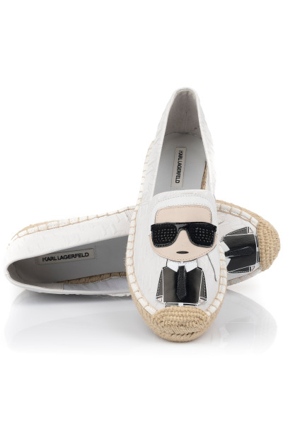 ESPADRILKY KARL LAGERFELD KAMINI IKON EMBOSS SLIP ON - Fotografia č. 2