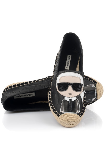 ESPADRILKY KARL LAGERFELD KAMINI IKON EMBOSS SLIP ON - Fotografia č. 2