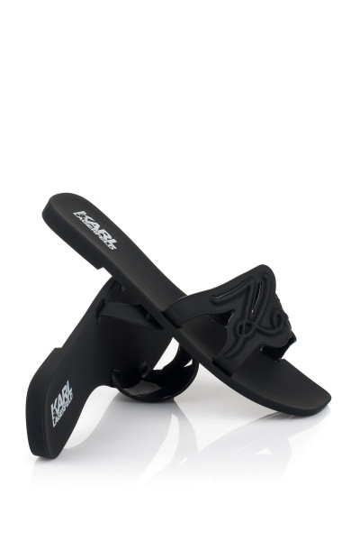 PANTOFLE KARL LAGERFELD JELLY SIGNATURE SLIDE - Fotografie č. 1