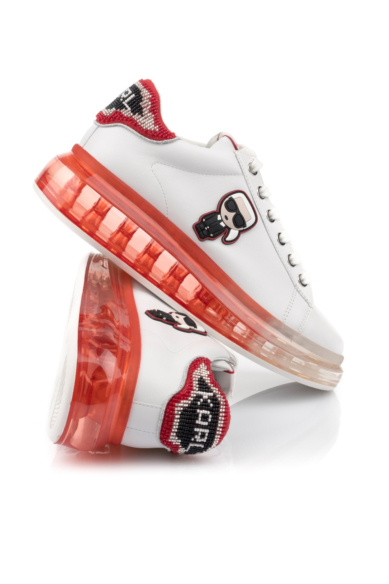KARL LAGERFELD Kapri Kushion Nft Lo Sneaker Basse Donna | Colore Nero Mono | Suola Trasparente | Tecnologia Ammortizzante KCushion | Look Moderno