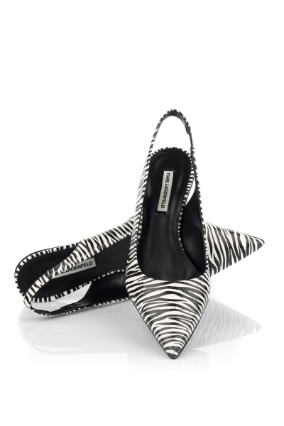LODIČKY KARL LAGERFELD AMULET SHARP TOE SLINGBACK - Fotografie č. 2
