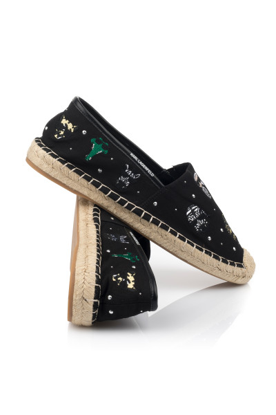 ESPADRILKY KARL LAGERFELD KAMINI KARNIMAL BADGE SLIP - Fotografia č. 3