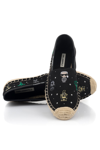 ESPADRILKY KARL LAGERFELD KAMINI KARNIMAL BADGE SLIP - Fotografia č. 2