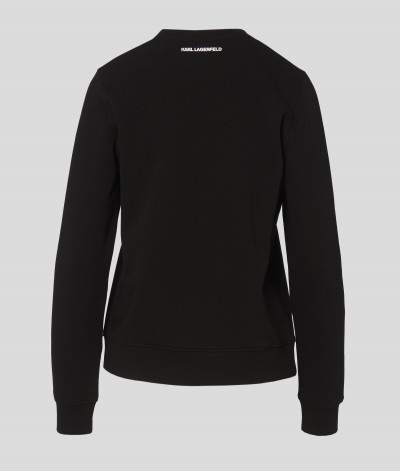 MIKINA KARL LAGERFELD IKONIK MINI KARL RS SWEAT - Fotografie č. 7