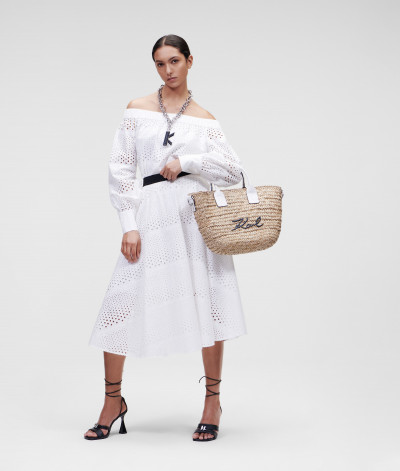 SUKNĚ KARL LAGERFELD BRODERIE ANGLAISE SKIRT - Fotografie č. 4