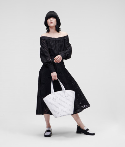 SUKNĚ KARL LAGERFELD BRODERIE ANGLAISE SKIRT - Fotografie č. 4