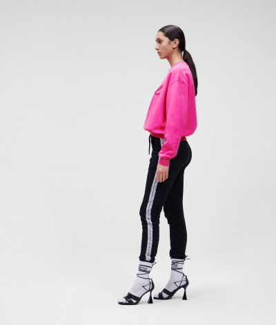 MIKINA KARL LAGERFELD LOGO BLOUSON SWEATSHIRT - Fotografie č. 4