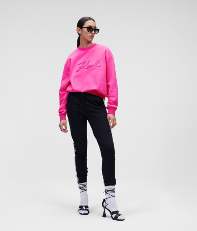 MIKINA KARL LAGERFELD LOGO BLOUSON SWEATSHIRT - Fotografie č. 3