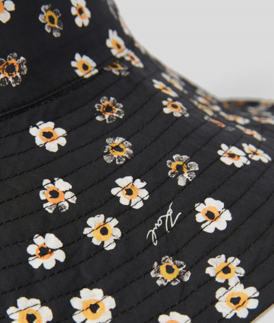 KALAP KARL LAGERFELD K/FLORAL LONG BRIM REV HAT - Kép 5