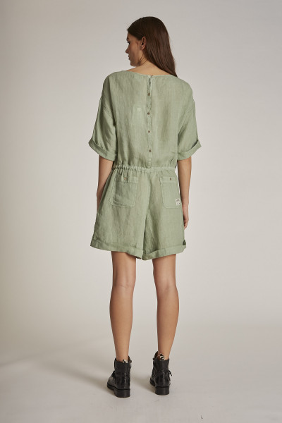 RUHA LA MARTINA WOMAN JUMPSUIT S/S LIGHT LINEN - Kép 2