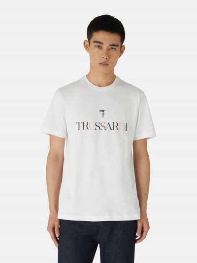 PÓLÓ TRUSSARDI T-SHIRT LOGO COTTON JERSEY 30/1 - Kép 1