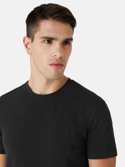 TRIČKO TRUSSARDI T-SHIRT COTTON  STRETCH SLIM FIT - Fotografia č. 4