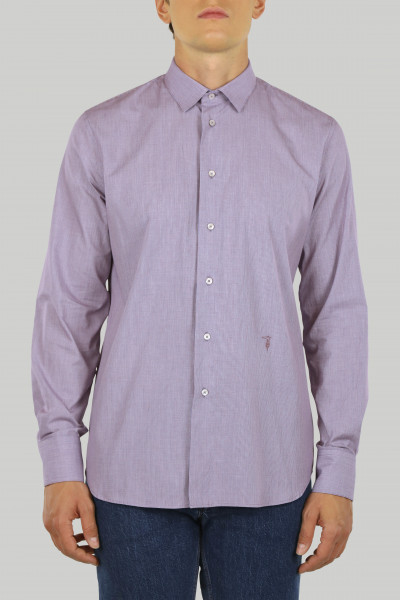 ING TRUSSARDI SHIRT ITALIAN COLLAR MICRO FANTASY - Kép 1