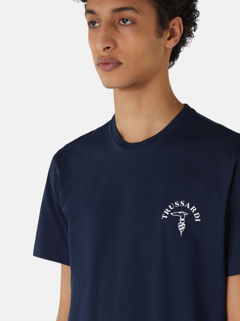 Trussardi Action Gray Cotton Men's T-Shirt main image 0