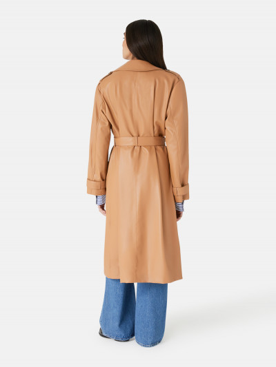 KABÁT TRUSSARDI TRENCH SOFT FAKE LEATHER - Fotografie č. 2