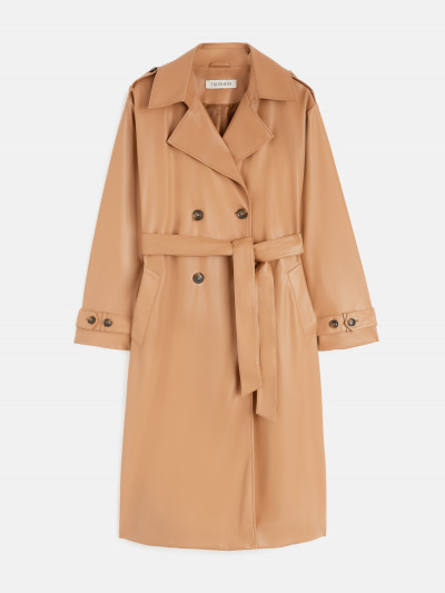 KABÁT TRUSSARDI TRENCH SOFT FAKE LEATHER - Fotografie č. 5