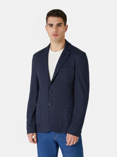 SAKO TRUSSARDI BLAZER DIAGONAL JERSEY - Fotografia č. 1