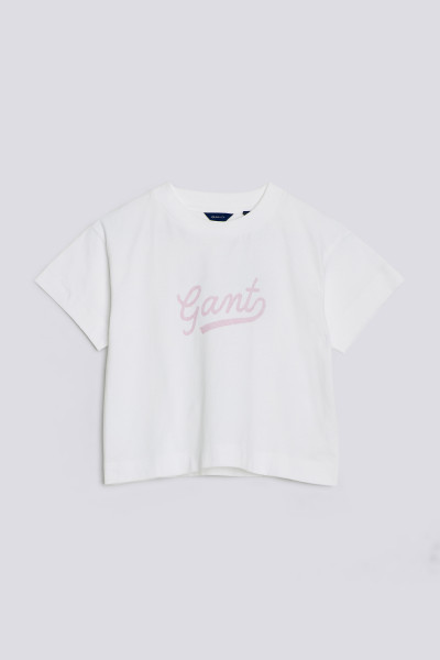 TRIČKO GANT D2. SCRIPT SS T-SHIRT - Fotografie č. 1