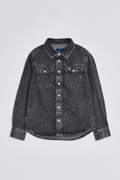 ING GANT D2. OVERSIZED DENIM SHIRT - Kép 1