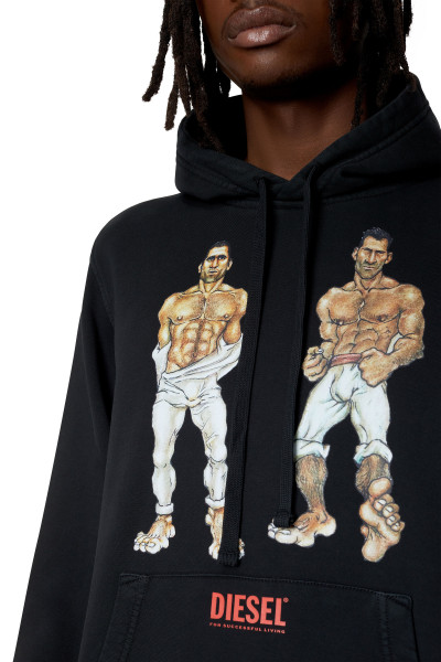 MIKINA DIESEL PR-S-GINN-HOOD-P1 SWEAT-SHIRT - Fotografia č. 7