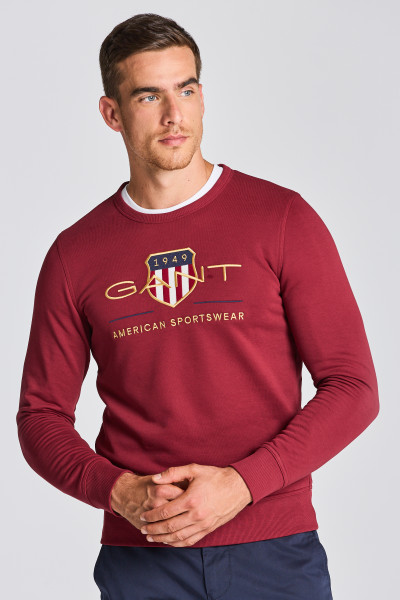 MIKINA GANT D2. ARCHIVE SHIELD C-NECK - Fotografia č. 1