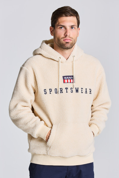 MELEGÍTŐ FELSŐ GANT D2. RETRO FLAG FLEECE HOODIE - Kép 1
