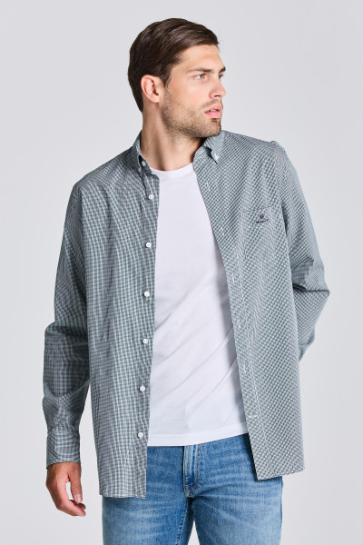 Gant REG OXFORD SHIRT Marine - Livraison Gratuite | ! - Vêtements Chemises Manches Longues Homme 119,00