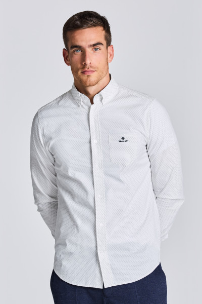 KOŠEĽA GANT D1. REG MICRO PRINT OXFORD SHIRT - Fotografia č. 1