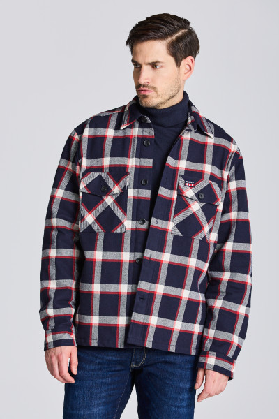 ING GANT D2. FLANNEL CHECK OVERSHIRT - Kép 1