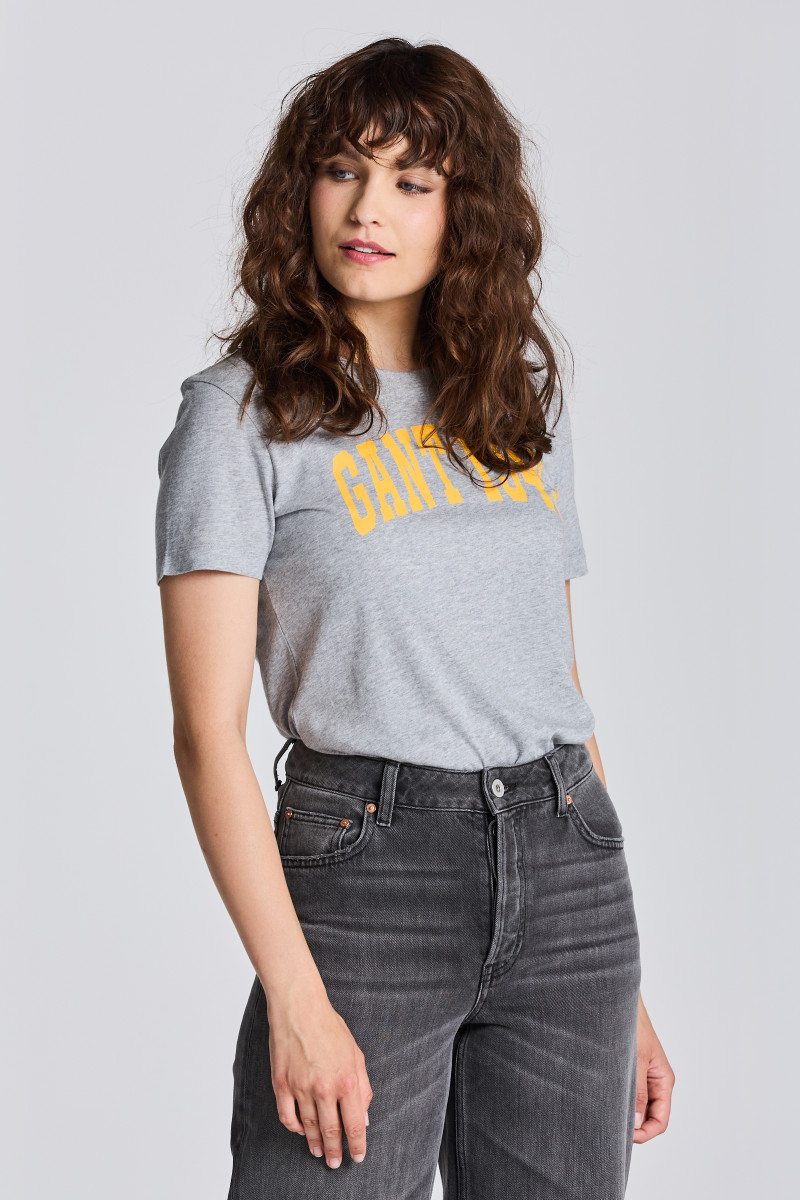 TRIČKO GANT LOGO SS T-SHIRT WHITE | GANT CZ