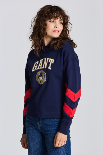 MIKINA GANT D1. CREST SHIELD DETAIL HOODIE - Fotografia č. 1