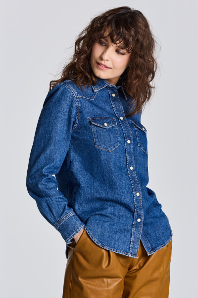 ING GANT D1. REGULAR DENIM SHIRT - Kép 1