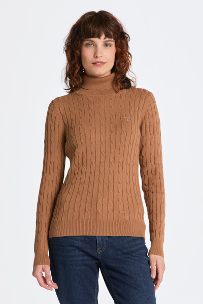 ROLÁK GANT STRETCH COTTON CABLE TURTLE NECK - Fotografie č. 1