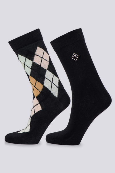 PONOŽKY GANT D1. ARGYLE SOCKS 2-PACK - Fotografie č. 1