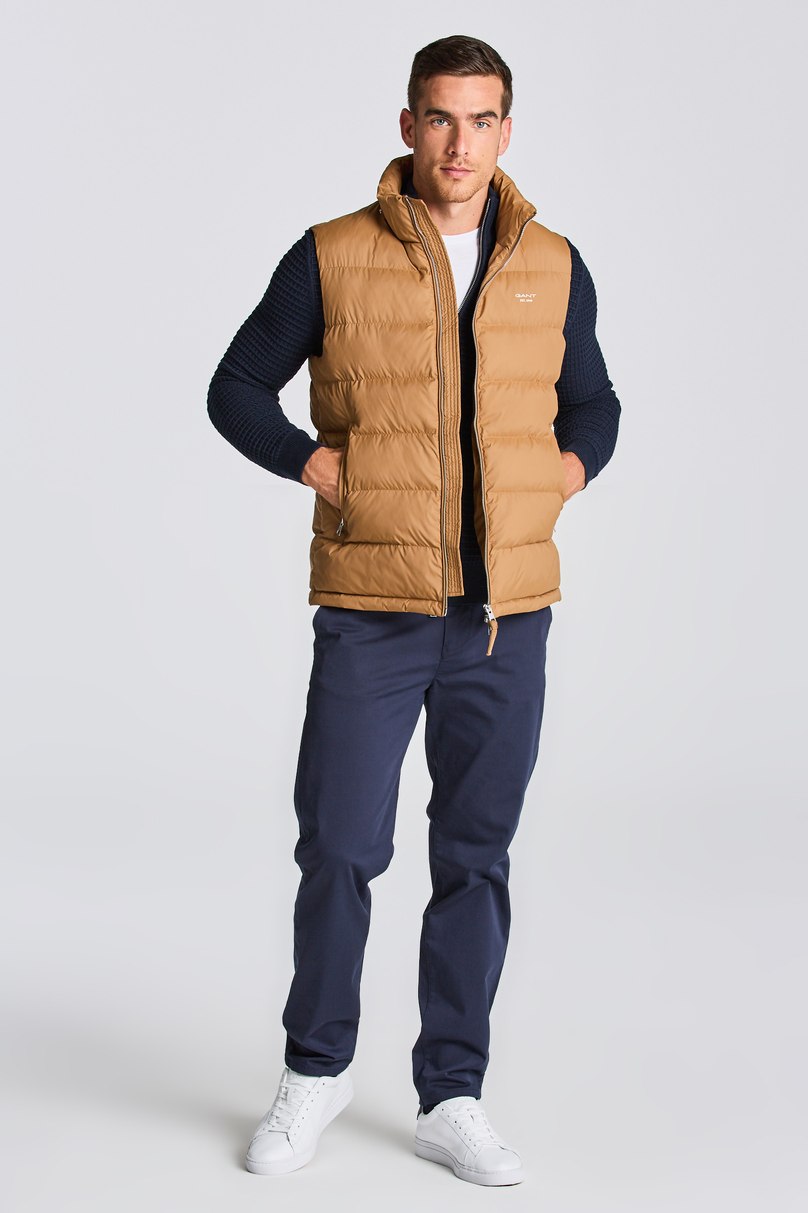 VESTA GANT D1. ACTIVE CLOUD VEST roasted walnut GANT SK